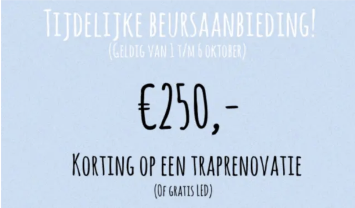 Tijdelijke beursaanbieding!