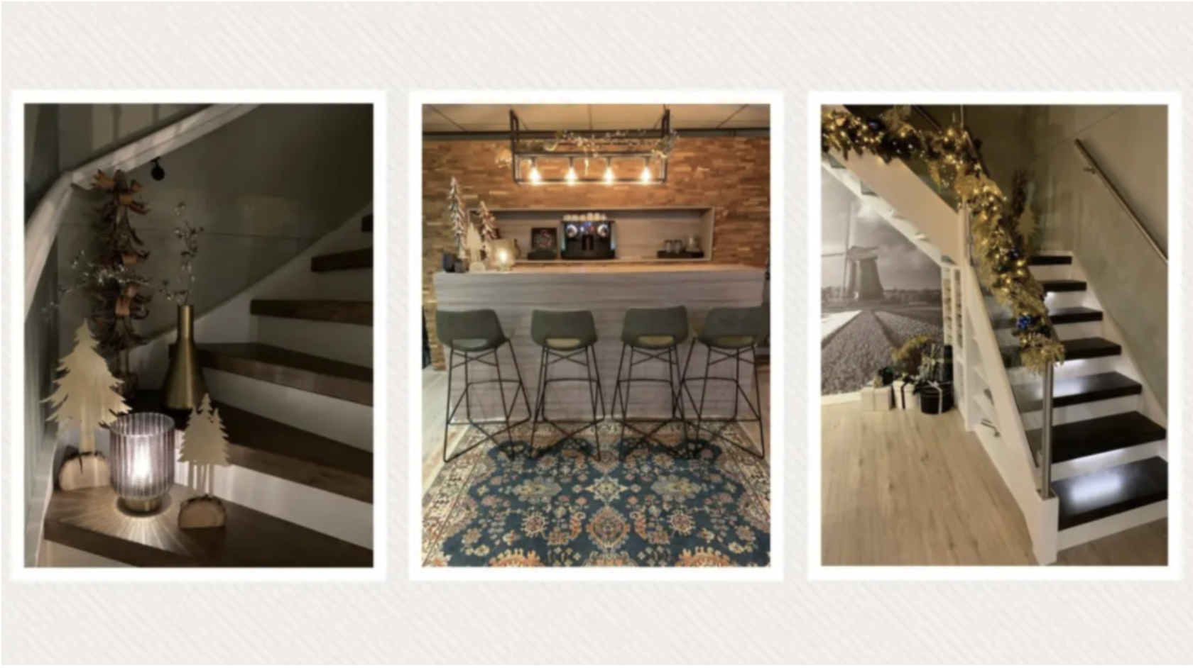 Showroom in kerstsfeer